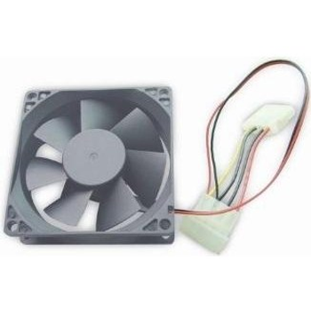 Кулер для корпусу Gembird FANCASE-4 80*80*25мм ковзання 4pin 2600RPM 25dB чорний пластик