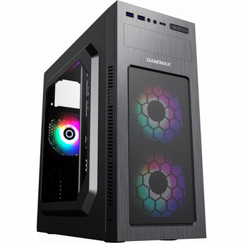 Корпус з БЖ GameMax MT525-2U3TYC-500B 500W