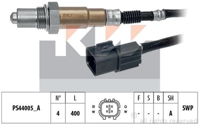 Лямбда-зонд KW (аналог EPS 1.998.254/Facet 10.8254) (498254)