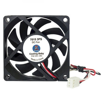 Кулер для корпусу Cooling Baby (7015 3PS) 70x70x15мм SB 12В 015А 243дБ 3000 об/хв 3pin Black