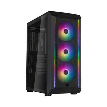Корпус SilverStone SilverStone FARA FA511Z-BG без БЖ 2xUSB3.0 3x120mm ARGB fan TG Side Panel ARGB light strip ATX Black