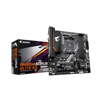 Материнська плата GIGABYTE B550M AORUS ELITE AX sAM4 B550 4xDDR4 2xM.2 HDMI/DVI mATX