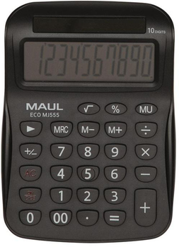 Калькулятор Maul Eco MJ555 10-розрядний настільний Чорний (4002390092616)