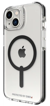 Чехол противоударный ZAGG Gear4 Piccadilly MagSafe Clear Case для Apple Iphone 13/14/15 Прозрачный + Black