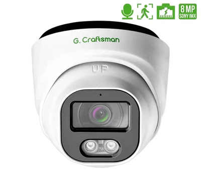 8MP IP PoE Камера видеонаблюдения универсальная купольная SONY IMX415 G.Craftsman 2.8мм