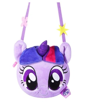 Детская сумка My little Pony плюшевая Сумерная Искорка Фиолетовая