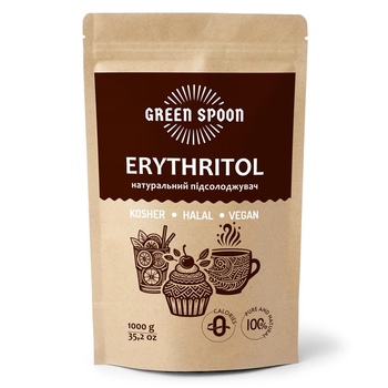 Еритритол Green Spoon 1 кг Натуральний Замінник цукру