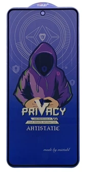 Защитное стекло Privacy MTB для Poco X6 антишпион black