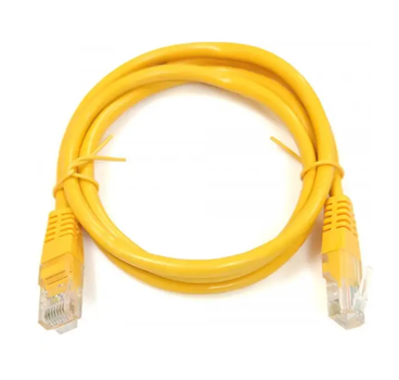 Патч-корд UTP Cat.5e медный, 20 м, RJ-45, желтый