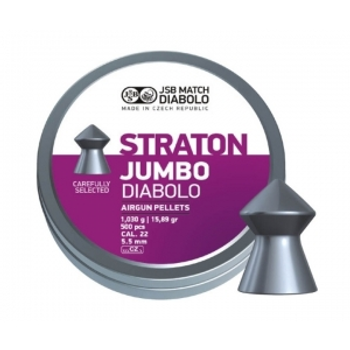 Пули пневм JSB Diabolo Jumbo Straton 5,5 мм 1,030 гр. (500 шт/уп)