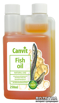 Комплекс Омега-3 жирных кислот Canvit Fish Oil для собак 250 мл (can57277)