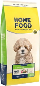 Сухой корм Home Food для щенков малых пород Ягнятина и рис 10 кг (4820235020910)