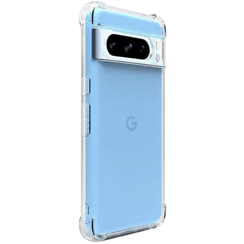 Чехол панель усиленные углы TPU GATMEN для Google Pixel 8 Pro Бесцветный (прозрачный)