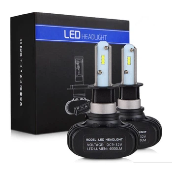 Автомобильные светодиодные LED лампы в фару головного света HB4 35W 4000LM 5000K 9-32V IP68 керамоалюминий