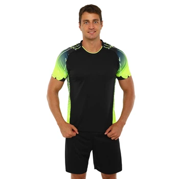 Форма волейбольная мужская футболка и шорты SP-Sport 7319-8808 размер S (155-160см) Black-Neon Green