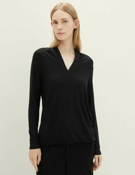 Лонгслів Tom Tailor Ж1110787 (1038061) колір чорний S