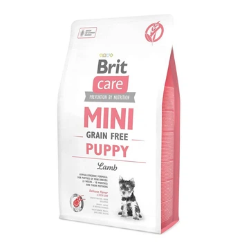 Сухой корм Brit Care Mini Grain Free Puppy Lamb беззерновой на основе мяса ягненка для щенков миниатюрных пород 0,4 кг