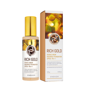 Тональный крем Enough Rich Gold Double Wear Radiance 100 мл № 21 Бежевый