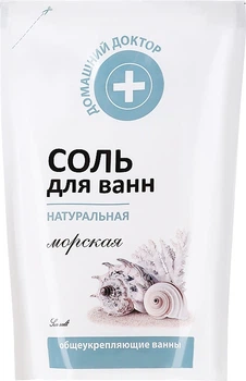 Сіль для ванн натуральна морська - Домашний Доктор (дой-пак) 500ml (61703-21156)