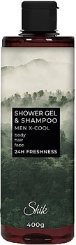 Гель-шампунь для душа и волос - Shik Men X-Cool Shower Gel&Shampoo 400ml (1208455-280839919-2)