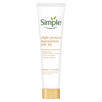 Крем увлажняющий тройной защиты с SPF30 - Simple Protect & Glow Triple Protect Moisturiser SPF30 40ml (1195949-308107272-2)