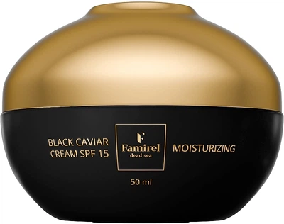 Увлажняющий крем для лица с экстрактом черной икры SPF 15 - Famirel Black Caviar Moisturizing Cream SPF 15 50ml (1182524-361781925-2)