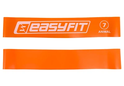Резинка для фитнеса и йоги EasyFit 30 кг YL-EF-7 помаранчева (резиновая петля, латексная лента сопротивления, кольцо на ноги)