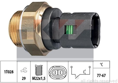 Датчик включения вентилятора KW (аналог EPS 1.850.200/Facet 7.5200) (550200)