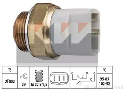 Датчик включения вентилятора KW (аналог EPS 1.850.635/Facet 7.5635) (550635)