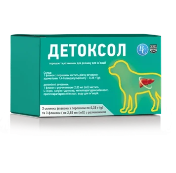 Витаминно-минеральная добавка Детоксол Ветсинтез для собак и кошек №3 по 0.38 г