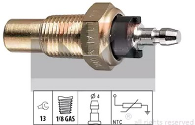 Датчик температури охолоджуючої рідини / оливи / палива KW (аналог EPS 1.830.052/Facet 7.3052) (530052)