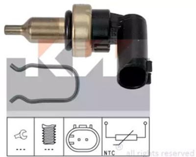 Датчик температуры охлаждающей жидкости / масла / топлива KW (аналог EPS 1.830.343/Facet 7.3343) (530343)