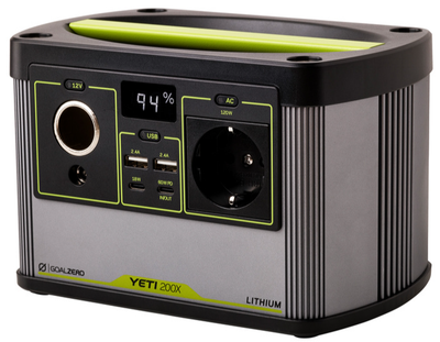 Зарядная станция Goal Zero Yeti 200X / 200 Вт / 120 Вт / 187 Вт*ч - производитель USA (Металлический корпус)