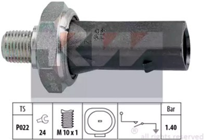 Датчик тиску оливи KW (аналог EPS 1.800.135/Facet 7.0135) (500135)