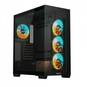 GIGABYTE Корпус без бж Mid Tower Панорамні передні та бічні панелі, підтримка Back-Connect Motherboard Design gb-c500p st