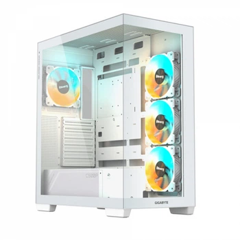GIGABYTE Корпус без бж Mid Tower Панорамні передні та бічні панелі, підтримка Back-Connect Motherboard Design gb-c500pi st