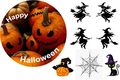 Вафельная картинка Happy Halloween