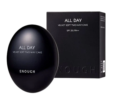 Пудра для лица - Enough All Day Velvet Soft Two-Way Cake SPF 28 PA++ 13 - Light Beige (2x12g) (1219145-1745067261-2)