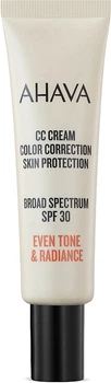 CC-крем для коррекции тона кожи лица - Ahava CC Cream Color Correction Skin Protection SPF 30 30ml (1054011-1400939-2)