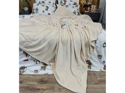 Плед LELIT 150*200 вельсофт бежевий