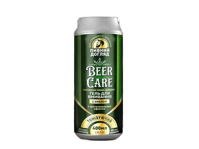 Гель для вмивання обличчя та бороди BEER CARE 400мл З ХМЕЛЕМ ТОНІЗУЮЧИЙ