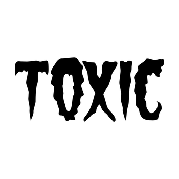 Наклейка на Авто / Мото / Витрину на Стекло Кузов " Хэллоуин - Halloween - Токсичный - Toxic " черный цвет