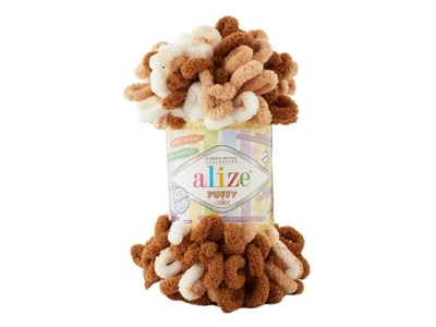 Пряжа ALIZE Puffy Color 6398 5шт/уп 100% Мікрополіестр 100г 9м