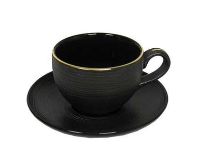 Чашка чайна&блюдце 200 мл Imperium Negro L0630-T8601464 LOS`K