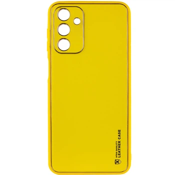 Кожаный чехол Xshield для Samsung Galaxy A14 4G/5G (Желтый / Yellow) (164809)