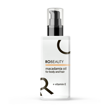 Масло макадамии для тела и волос MACADAMIA OIL FOR BODY AND HAIR + VITAMIN E RoBeauty 100 мл