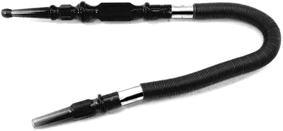 Шланг для кальяну Huka 70 см гофра, пластик, метал, Чорний (DN29581A)