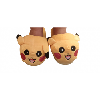 Домашні плюшеві капці-іграшки Kigurumi кімнатні капці 34-38 по устілці 25 см Пікачу Жовтий (TG7092)