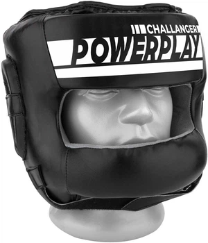 Боксерський шолом PowerPlay 3067 з бампером PU + Amara L Чорний (PP_3067_L_Black)