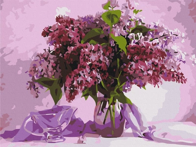Картина по номерам. (Любимая сирень) (артикул RBS34024) размер 30x40 см.